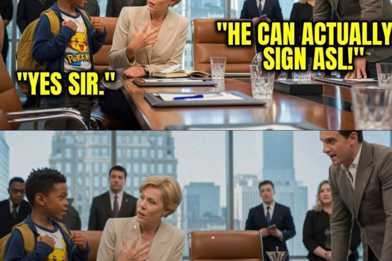No One Could Understand Billionaire’s Deaf Mother at Meeting — Until a Black 10-Year-Old Stepped In