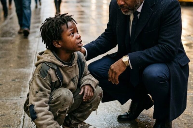 Billionaire Found a Homeless Boy Drawing His Dead Daughter’s Face on the Sidewalk. Then the Boy Told