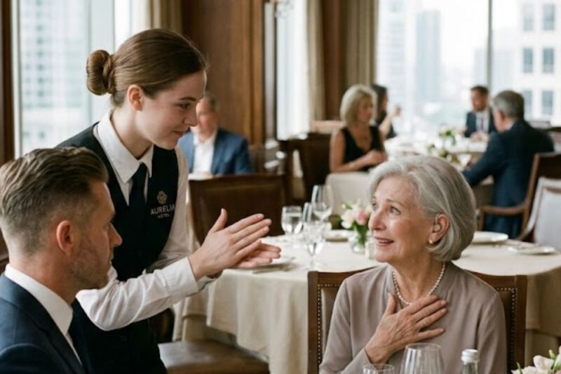 Shy Waitress Signed to Billionaire’s Deaf Mother — His Reaction Left Everyone in Tears