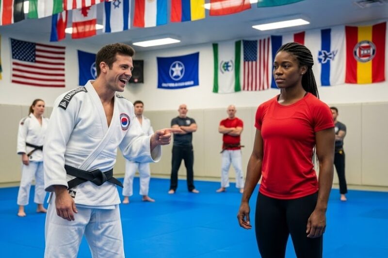 A Black Belt Fighter Challenged A Black Woman To A Fight – Just Seconds Later, The Dojo Fell Silent