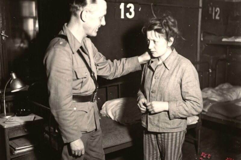 Only 18 Years Old: What the German Commandant Demanded of Her in Room 13!