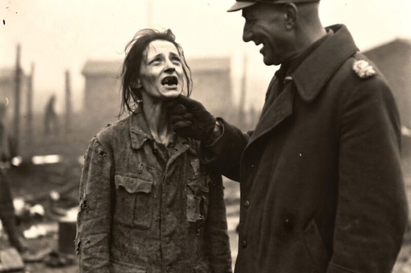 A German general demanded a smile from the prisoner: She had no teeth left… Total shock