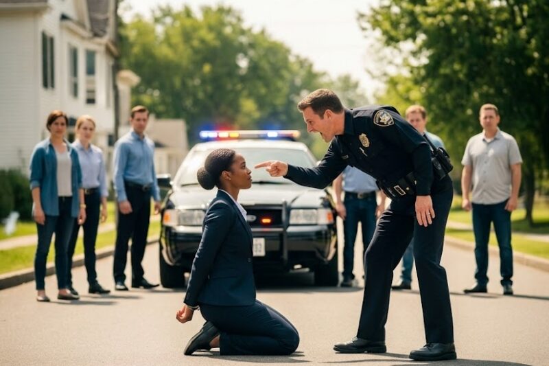 Cop Forces a Black Woman to Kneel on the Road — Then Realized She Could End His Career
