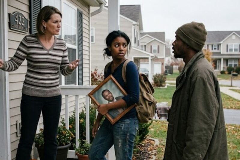 She Gave Her Stepdaughter Away to a Homeless Man on the Porch — She Had No Idea What She’d Just Done