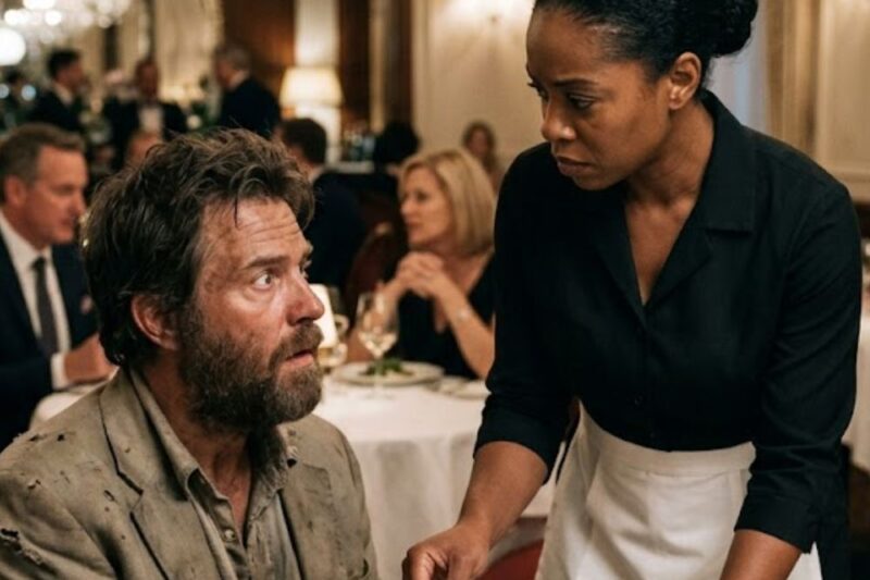 Undercover Billionaire Orders Steak — Black Waitress Slips Him a Note That Stops Him Cold