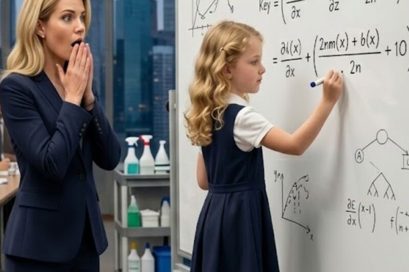 CEO Discovers Janitor Who Secretly Taught Her Daughter Advanced Math — Truth Left Her Stunned