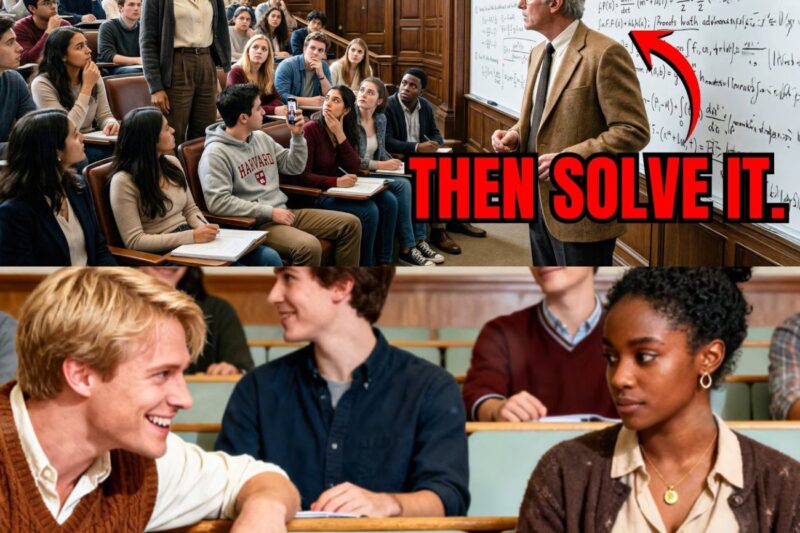 Harvard Professor Bet No One Could Solve It — Then Black Girl Raised Her Hand and Everything Changed