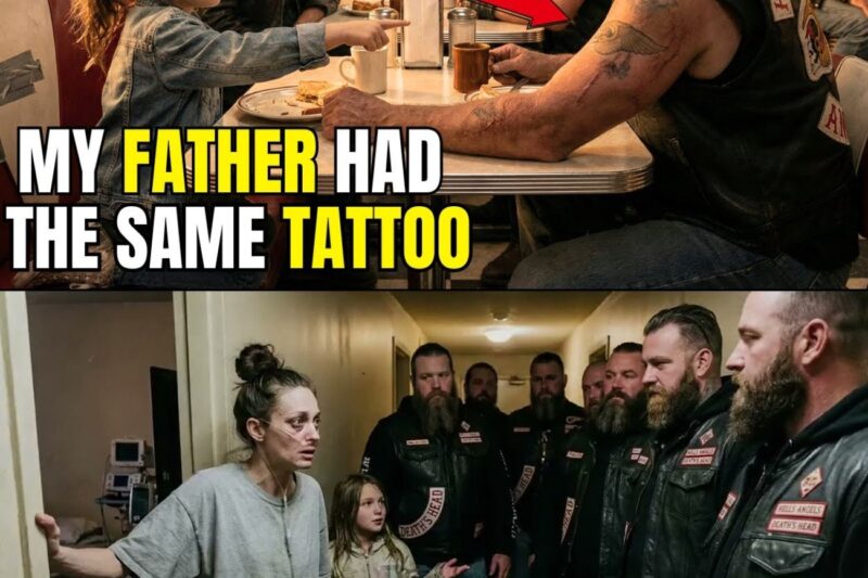 Little Girl said My Father Had That same Tattoo— 5 Bikers Froze When They Realized What It Meant