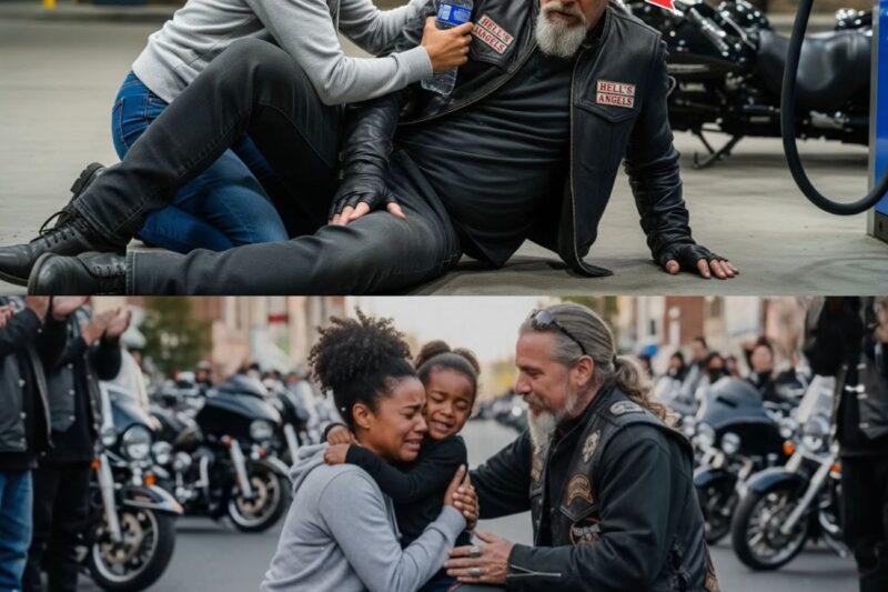 Black Girl Spent Her Last $8 Helping Hell’s Angel — Next Day 100 Bikers Brought a Life-Changing Gift