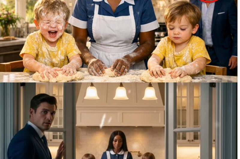 Billionaire Came Home Ready to Fire His Maid… Until He Saw What She Was Doing With His Twins
