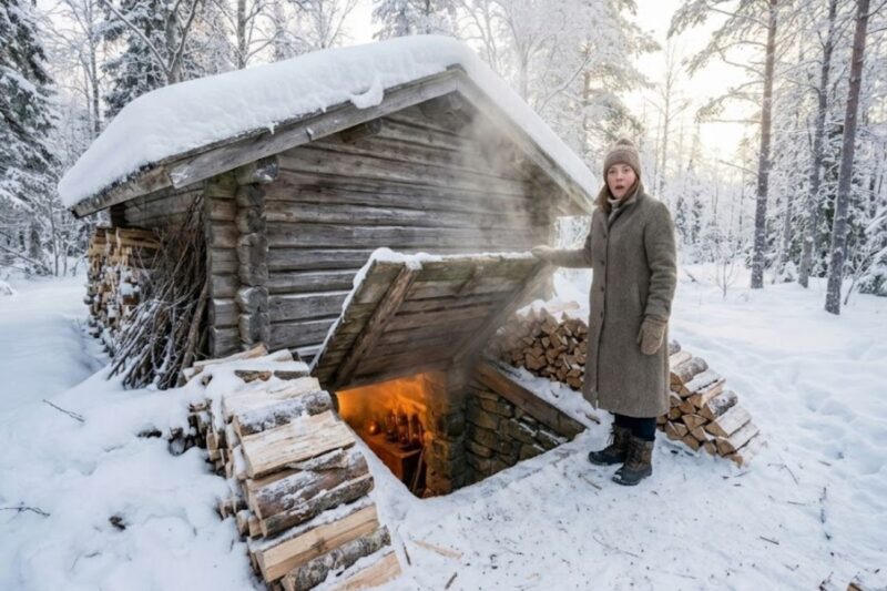 She Built a Shelter Beneath the Woodshed — Until the Coldest Week Changed Everything