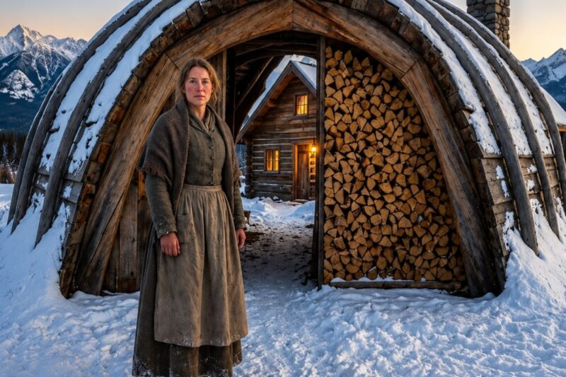 Thrown Out Before Winter, She Made a Quonset Hut for $7 — Until Her Firewood Remained Dry All Winter