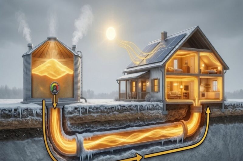 This $300 Sand Battery Heats Your Entire Home All Winter — No Gas, No Grid, No Bill