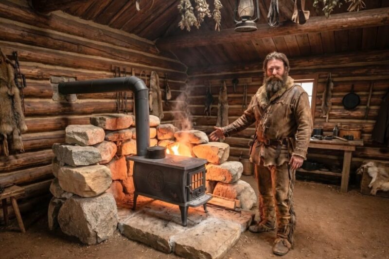 How One Mountain Man’s “Wrong” Stove Placement Became His Smartest Idea Ever