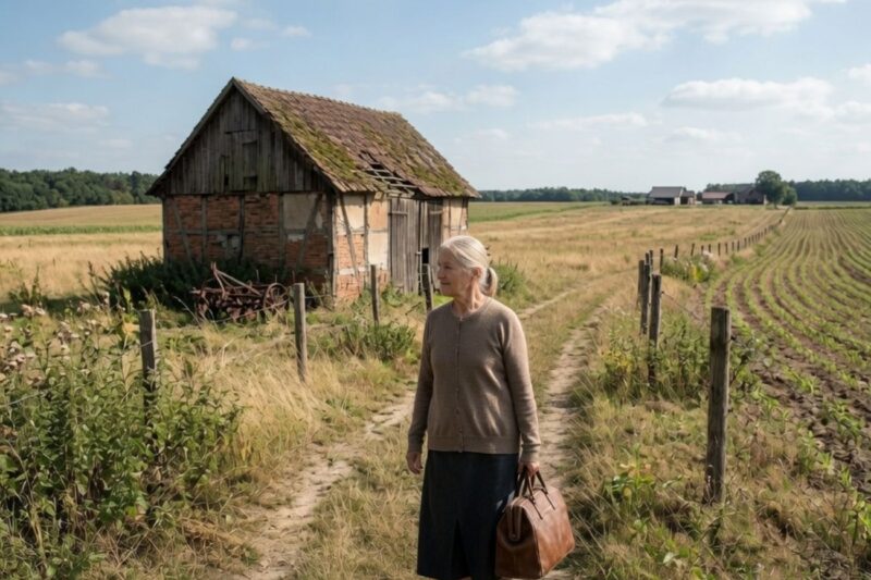 Her children took the house, the car, and the bank account, yet they overlooked the old farm her father had left her.