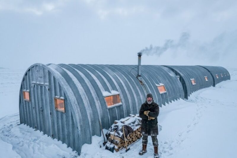 He Bolted Three Quonsets Together Like Train Cars — Warm Air Traveled the Whole Length All Winter