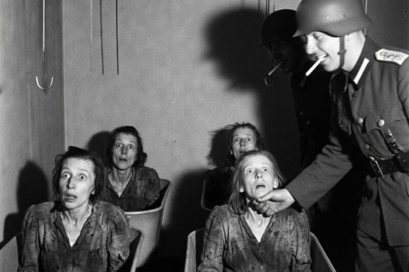 The shocking fate of the female prisoners too weak to walk at the hands of the soldiers