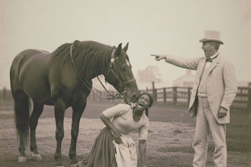 Master Forced Slave to ‘Breed’ with Stallion