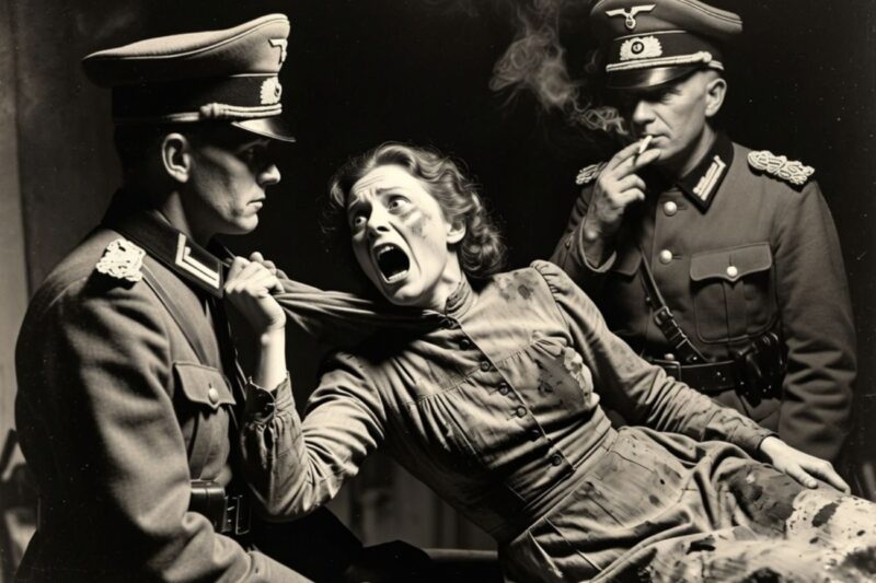 She’s Already Screaming: The Cruel Electric Method Used by Nazi Soldiers on French Women!