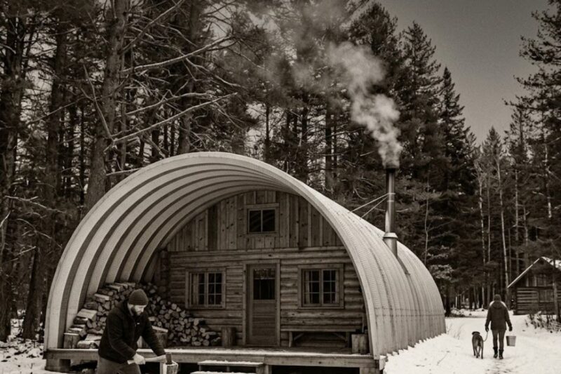 Criticized as “silly,” the Quonset tent house amazes with its ability to maintain temperatures above 65°C