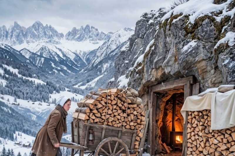 They Cast Out a Widow Before Winter—So She Filled a Cave With Firewood and Food to Survive