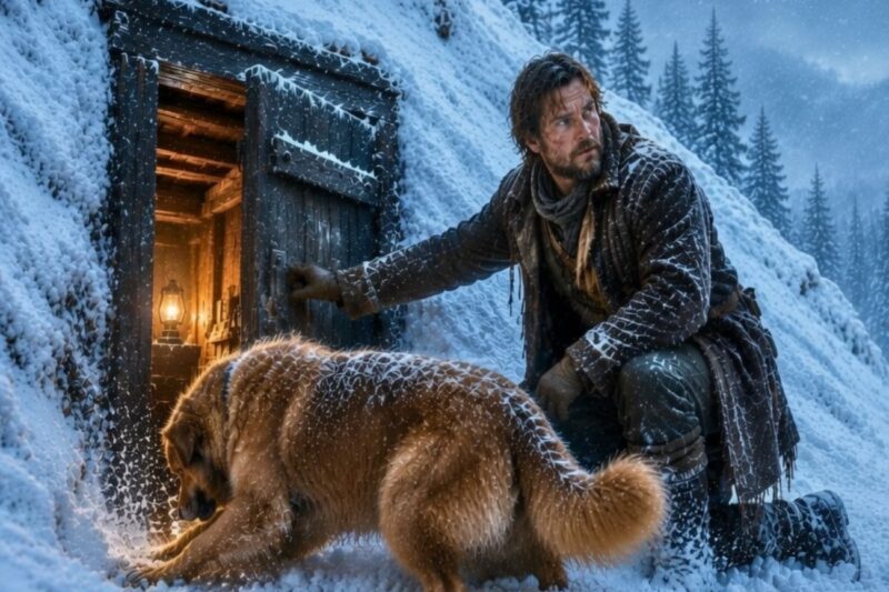 His Dog Barked at the Hill — Then He Found a Hidden Shelter with Enough Food to Survive the Winter