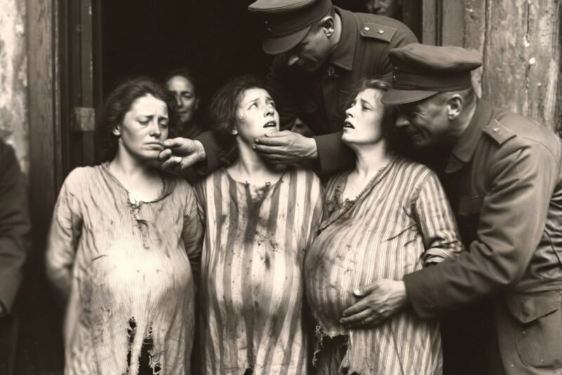 You have 3 choices: What German Soldiers Forced Pregnant Women To Do!
