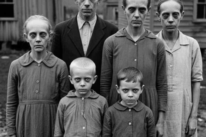 1947 The Pritchard Clan — The Photographs Showed Something Standing Behind Them in Every Frame 720