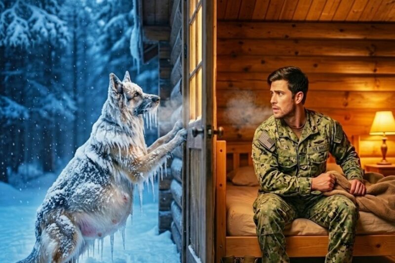 An Active-Duty Navy SEAL Found a Pregnant Dog Frozen on His Porch — What Followed Changed Anything