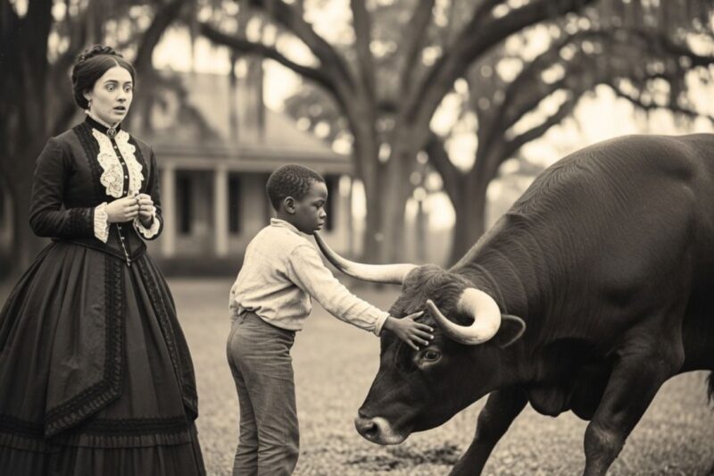 (1877, Silas Bennett) The Enslaved Boy Who Saved the Plantation Mistress from a Wild Bull