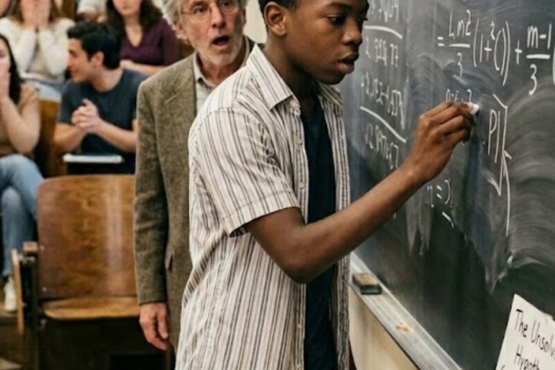 Professor Said “Mathematicians Failed 50 Years” — But 12 Year Old Black Boy Cracked It in Class
