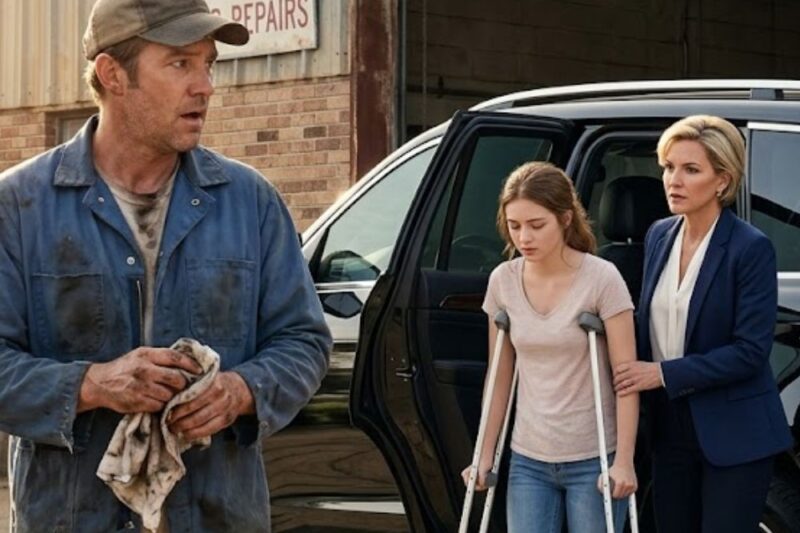 Poor Mechanic Gives Billionaire’s Disabled Daughter a Miracle — Mom Breaks Down in Tears!”