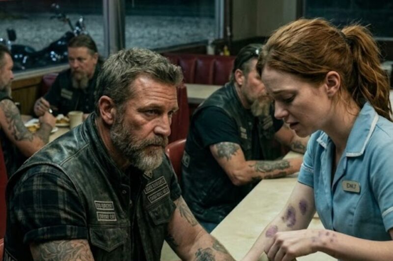 Biker Gang Leader Noticed the Waitress’s Bruises — What He Did Next Shocked the Whole Town