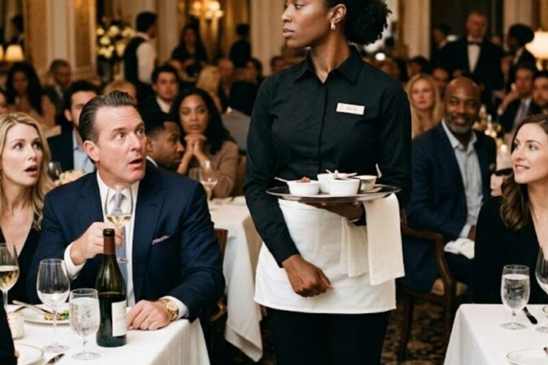Billionaire Orders in a Foreign Language to Humiliate Black Waitress — He Never Expected This Reply