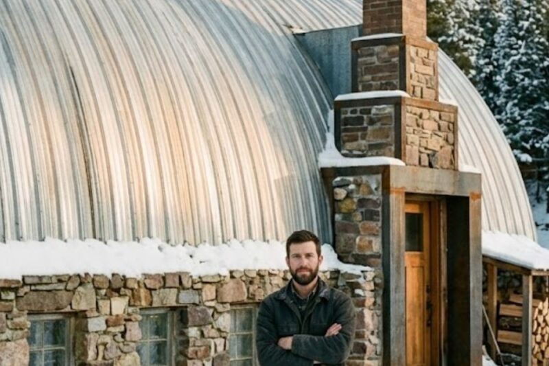 How He Built a Tiny Quonset Home Over a Stone Basement — And Made It 55° Warmer All Winter