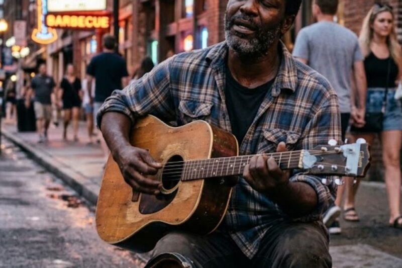“$500K If Old Guitar Outplays My Band” Producer Laughs at Black Street Musician — Room Goes Silent