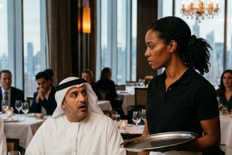 The sheikh ordered dinner in Arabic to humiliate the waitress… but she replied in the ancient dialect.