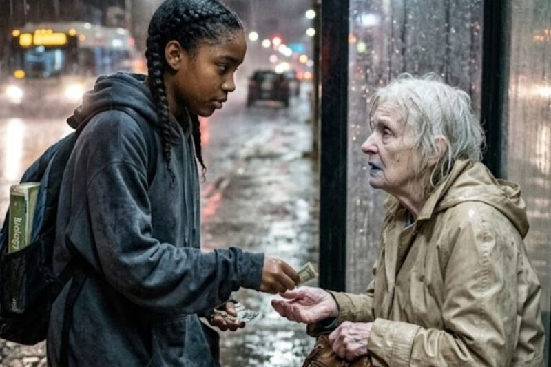 Black Maid’s Daughter Paid Old Lady’s Bus Fare — Next Day, Billionaire Knocked on Her Door