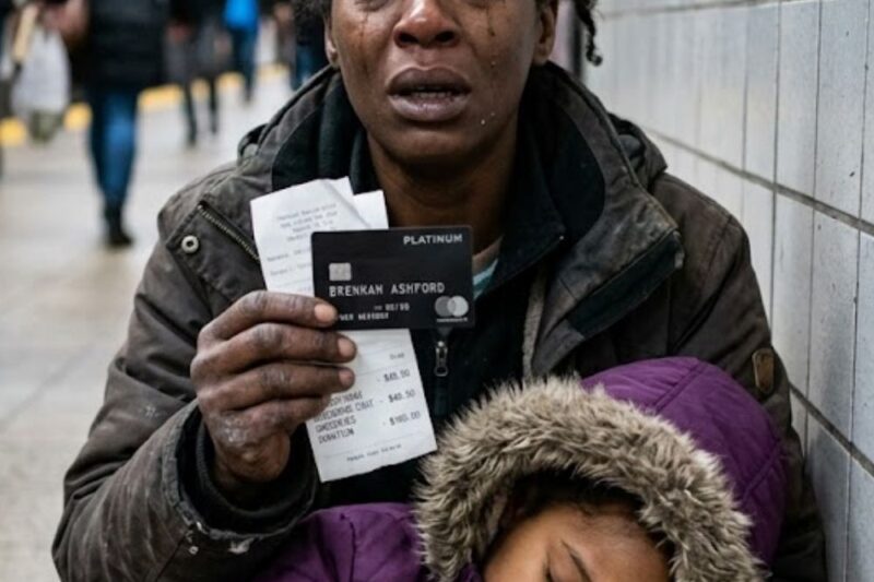 Billionaire Gives Homeless Mom His Credit Card for 24 Hours – What She Bought Will Shock You.