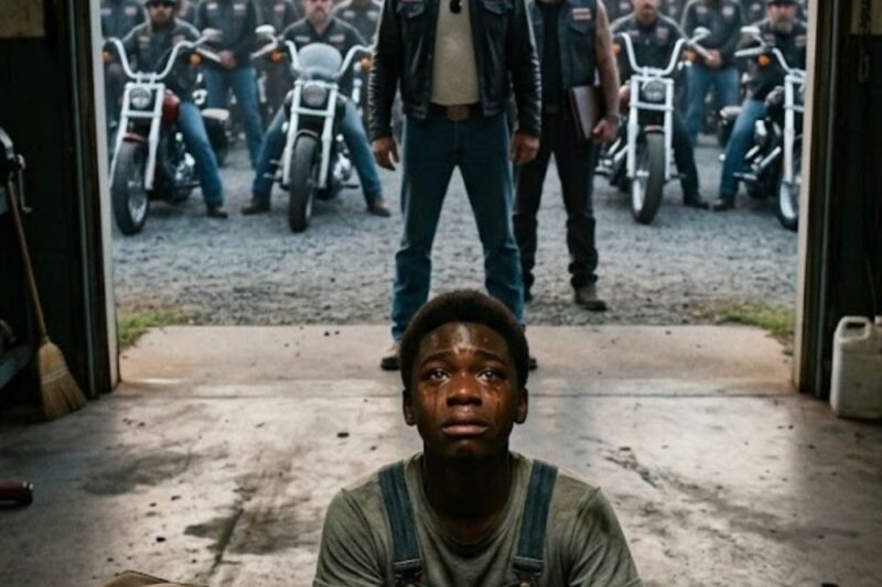 Black Boy Fixes Biker’s Broken Engine With Scrap —What 200 Hells Angels Do at Dawn Left Him in Tears