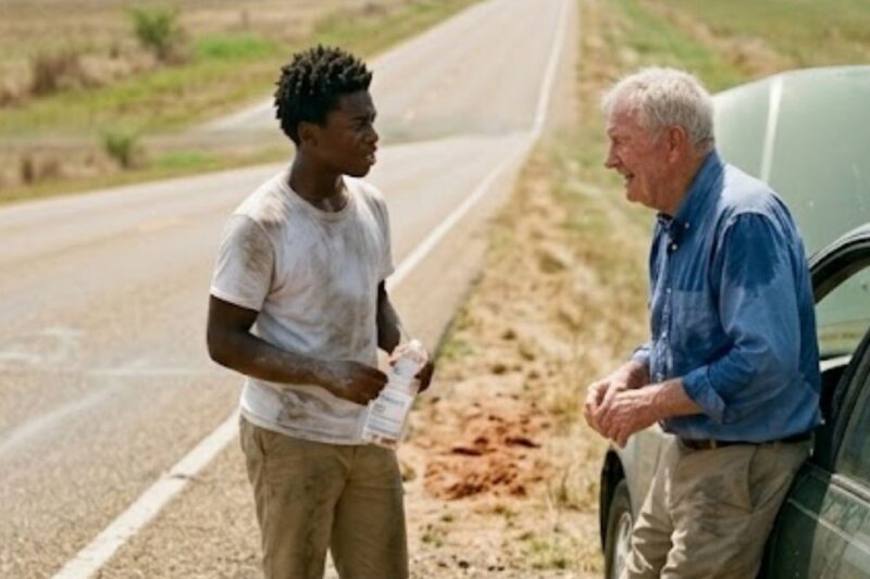 Black Boy Walked 3Miles to Bring Gas to a Stranded Old Man—A Limo Came Back for Him the Next Morning