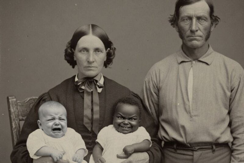 She gave birth to twins: one white, the other black. The Husband’s silence came at a high price (1848)